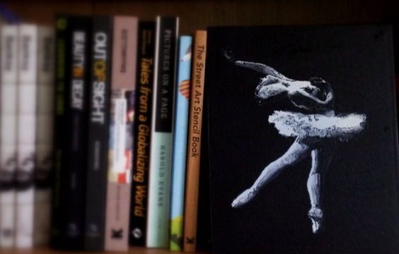 Ballerina, a stencil work by Emanuele Renton Fortunati